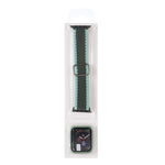Cinturino regolabile in nylon intrecciato a righe + set di custodie per Apple Watch Series, 7 41mm/6&SE&5&4 40mm/3&2&1 38mm