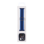 Cinturino regolabile in nylon intrecciato a righe + set di custodie per Apple Watch Series, 7 45mm/6&SE&5&4 44mm/3&2&1 42mm