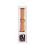 Cinturino regolabile in nylon intrecciato a righe + set di custodie per Apple Watch Series, 7 45mm/6&SE&5&4 44mm/3&2&1 42mm
