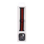 Cinturino regolabile in nylon intrecciato a righe + set di custodie per Apple Watch Series, 7 45mm/6&SE&5&4 44mm/3&2&1 42mm
