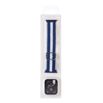 Cinturino regolabile in nylon intrecciato a righe + set di custodie per Apple Watch Series, 7 45mm/6&SE&5&4 44mm/3&2&1 42mm