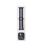 Cinturino regolabile in nylon intrecciato a righe + set di custodie per Apple Watch Series, 7 45mm/6&SE&5&4 44mm/3&2&1 42mm