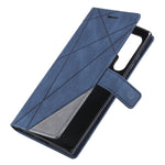 Custodia per cellulare in pelle flip con giunzione orizzontale al tatto, For Samsung Galaxy S22 Ultra 5G
