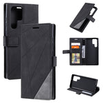 Custodia per cellulare in pelle flip con giunzione orizzontale al tatto, For Samsung Galaxy S22 Ultra 5G