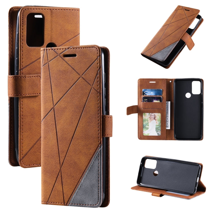 Custodia per cellulare in pelle flip con giunzione orizzontale al tatto, For Motorola Moto G Stylus 2021