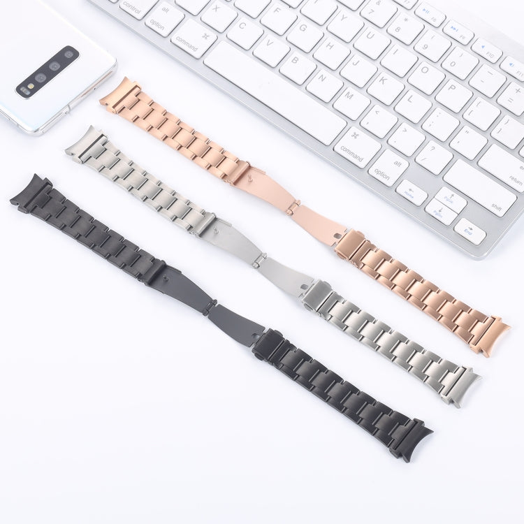 Cinturino con cinturino in acciaio a vita piccola a tre sfere, For Samsung Galaxy Watch4 40mm / 44mm