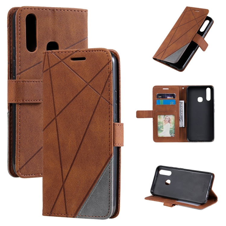 Custodia per cellulare in pelle flip con giunzione orizzontale al tatto, For vivo Y17 / Y3s / Y15 / Y12 / Y11 2019, For vivo Y20 / Y20 2021 / Y20s, For vivo Y51a / Y31 / Y51 2020, December, For vivo Y72 5G / Y52 5G / iQOO Z3