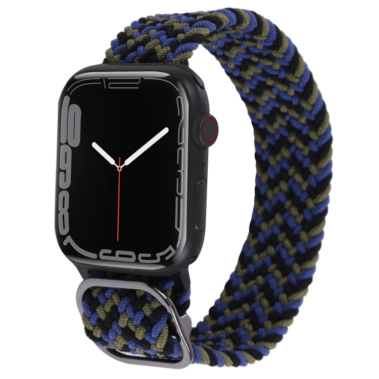 Cinturino in nylon con cinturino a treccia per serie Apple Watch, 7 41mm / 6&SE&5&4 40mm / 3&2&1 38mm
