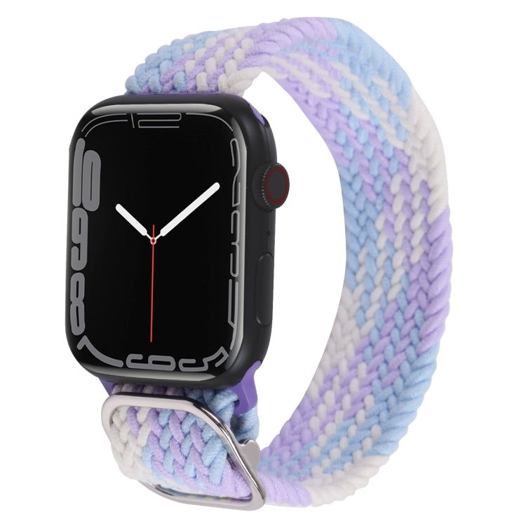 Cinturino in nylon con cinturino a treccia per serie Apple Watch, 7 41mm / 6&SE&5&4 40mm / 3&2&1 38mm