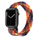 Cinturino in nylon con cinturino a treccia per serie Apple Watch, 7 41mm / 6&SE&5&4 40mm / 3&2&1 38mm