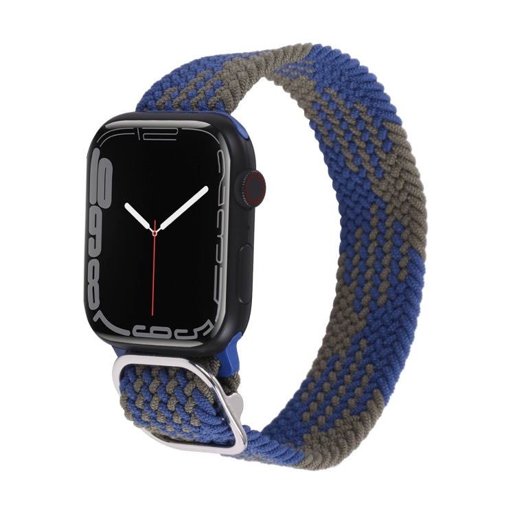 Cinturino in nylon con cinturino a treccia per serie Apple Watch, 7 41mm / 6&SE&5&4 40mm / 3&2&1 38mm