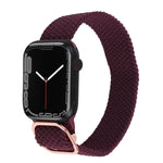 Cinturino in nylon con cinturino a treccia per serie Apple Watch, 7 41mm / 6&SE&5&4 40mm / 3&2&1 38mm