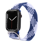 Cinturino in nylon con cinturino a treccia per serie Apple Watch, 7 41mm / 6&SE&5&4 40mm / 3&2&1 38mm