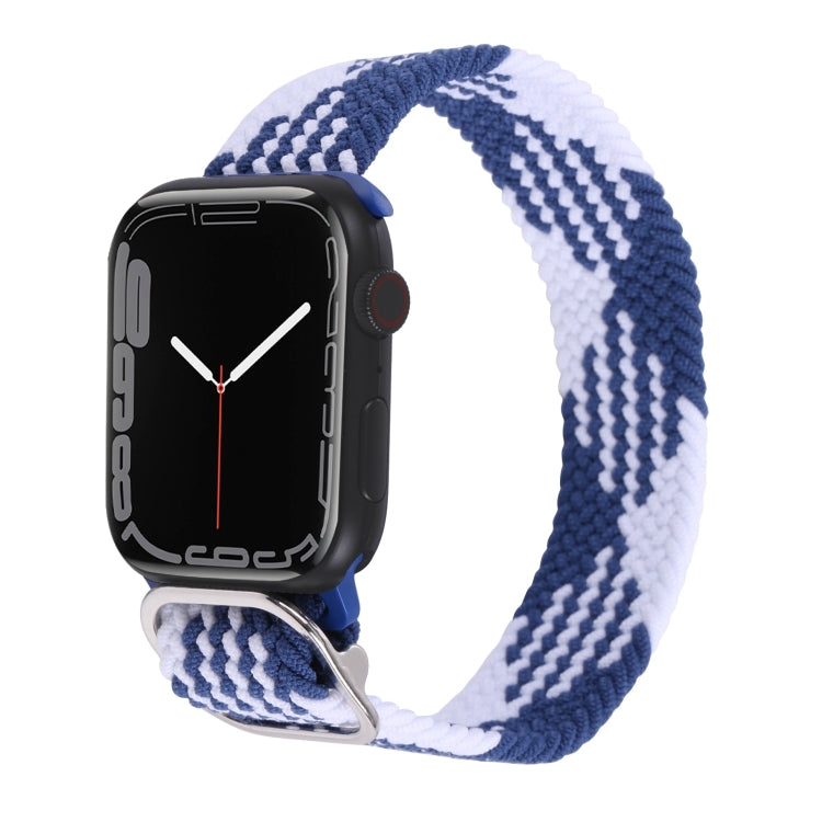 Cinturino in nylon con cinturino a treccia per serie Apple Watch, 7 41mm / 6&SE&5&4 40mm / 3&2&1 38mm