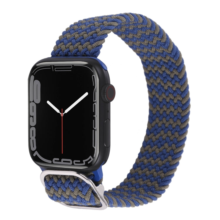 Cinturino in nylon con cinturino a treccia per serie Apple Watch, 7 41mm / 6&SE&5&4 40mm / 3&2&1 38mm