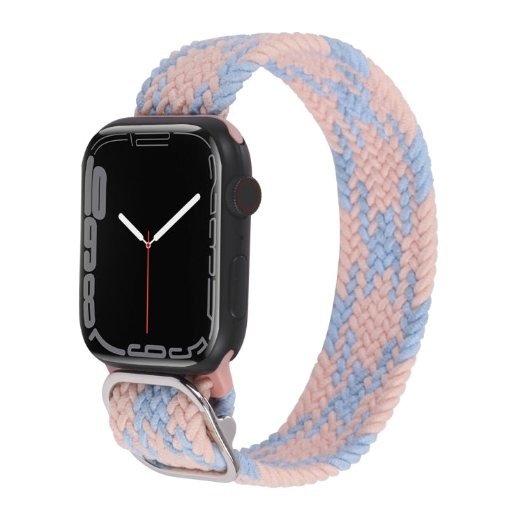 Cinturino in nylon con cinturino a treccia per serie Apple Watch, 7 41mm / 6&SE&5&4 40mm / 3&2&1 38mm