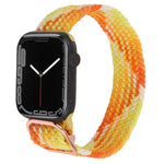 Cinturino in nylon con cinturino a treccia per serie Apple Watch, 7 41mm / 6&SE&5&4 40mm / 3&2&1 38mm