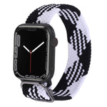 Cinturino in nylon con cinturino a treccia per serie Apple Watch, 7 41mm / 6&SE&5&4 40mm / 3&2&1 38mm