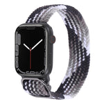 Cinturino in nylon con cinturino a treccia per serie Apple Watch, 7 41mm / 6&SE&5&4 40mm / 3&2&1 38mm