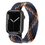 Cinturino in nylon con cinturino a treccia per serie Apple Watch, 7 41mm / 6&SE&5&4 40mm / 3&2&1 38mm