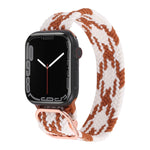 Cinturino in nylon con cinturino a treccia per serie Apple Watch, 7 41mm / 6&SE&5&4 40mm / 3&2&1 38mm
