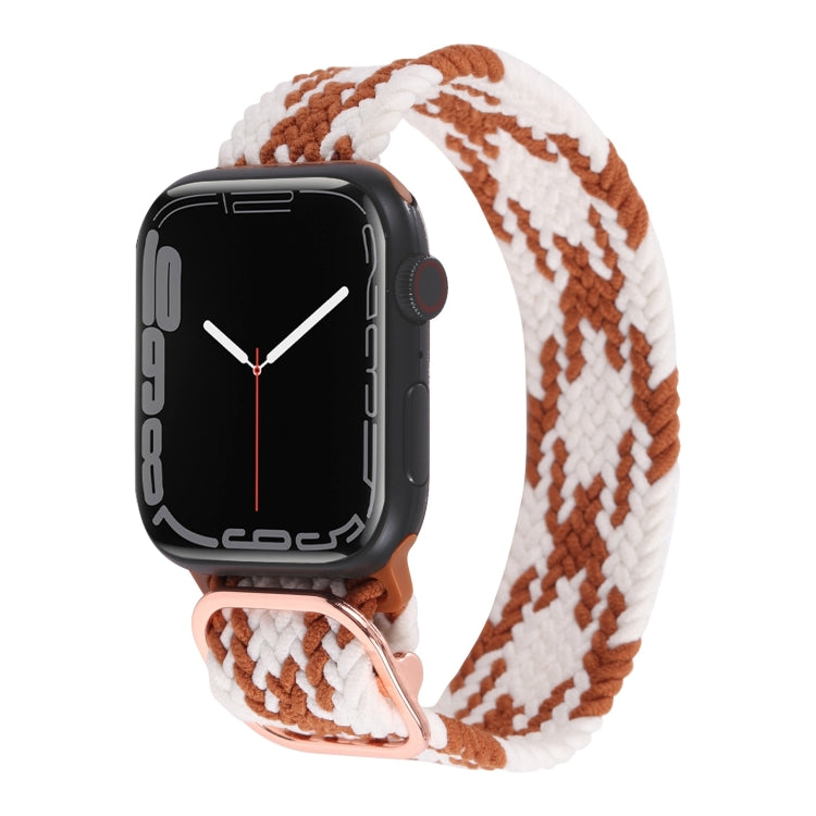 Cinturino in nylon con cinturino a treccia per serie Apple Watch, 7 41mm / 6&SE&5&4 40mm / 3&2&1 38mm