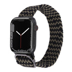 Cinturino in nylon con cinturino a treccia per serie Apple Watch, 7 41mm / 6&SE&5&4 40mm / 3&2&1 38mm