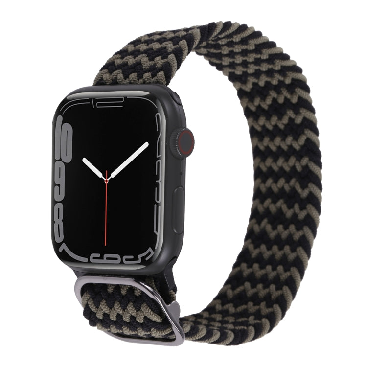Cinturino in nylon con cinturino a treccia per serie Apple Watch, 7 41mm / 6&SE&5&4 40mm / 3&2&1 38mm