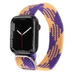 Cinturino in nylon con cinturino a treccia per serie Apple Watch, 7 41mm / 6&SE&5&4 40mm / 3&2&1 38mm