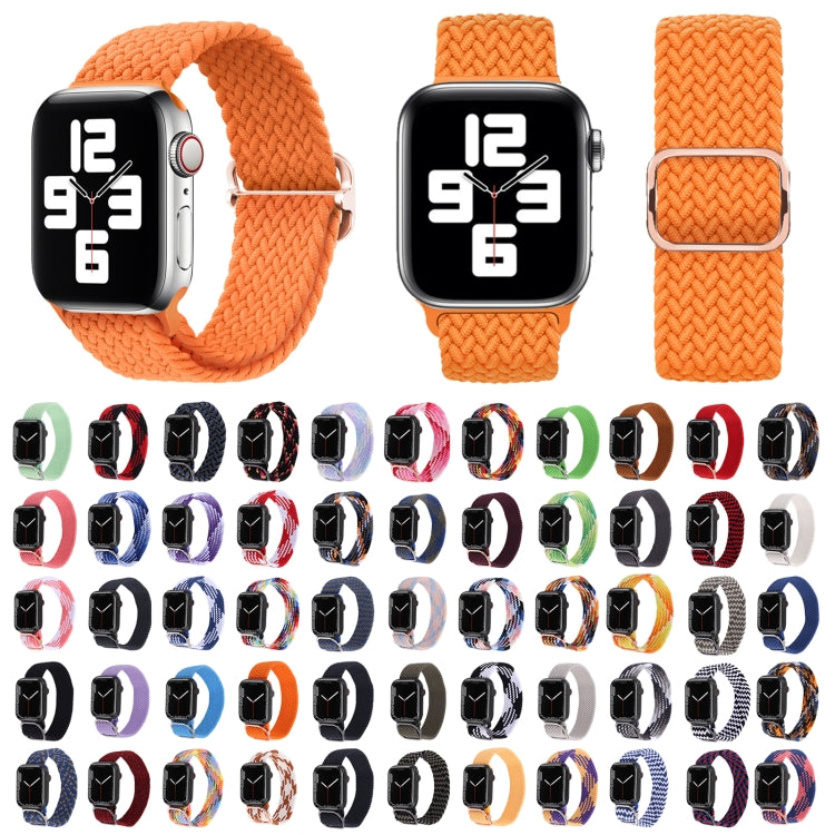 Cinturino in nylon con cinturino a treccia per serie Apple Watch, 7 41mm / 6&SE&5&4 40mm / 3&2&1 38mm