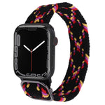 Cinturino in nylon con cinturino a treccia per serie Apple Watch, 7 45mm / 6&SE&5&4 44mm / 3&2&1 42mm
