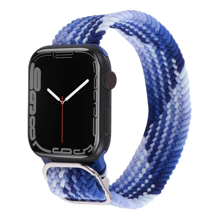 Cinturino in nylon con cinturino a treccia per serie Apple Watch, 7 45mm / 6&SE&5&4 44mm / 3&2&1 42mm