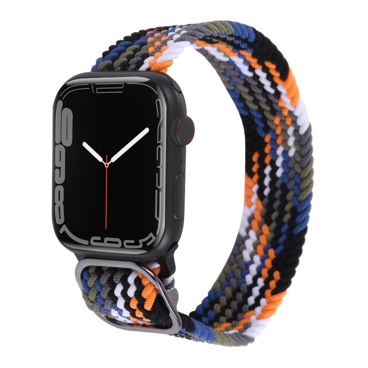Cinturino in nylon con cinturino a treccia per serie Apple Watch, 7 45mm / 6&SE&5&4 44mm / 3&2&1 42mm