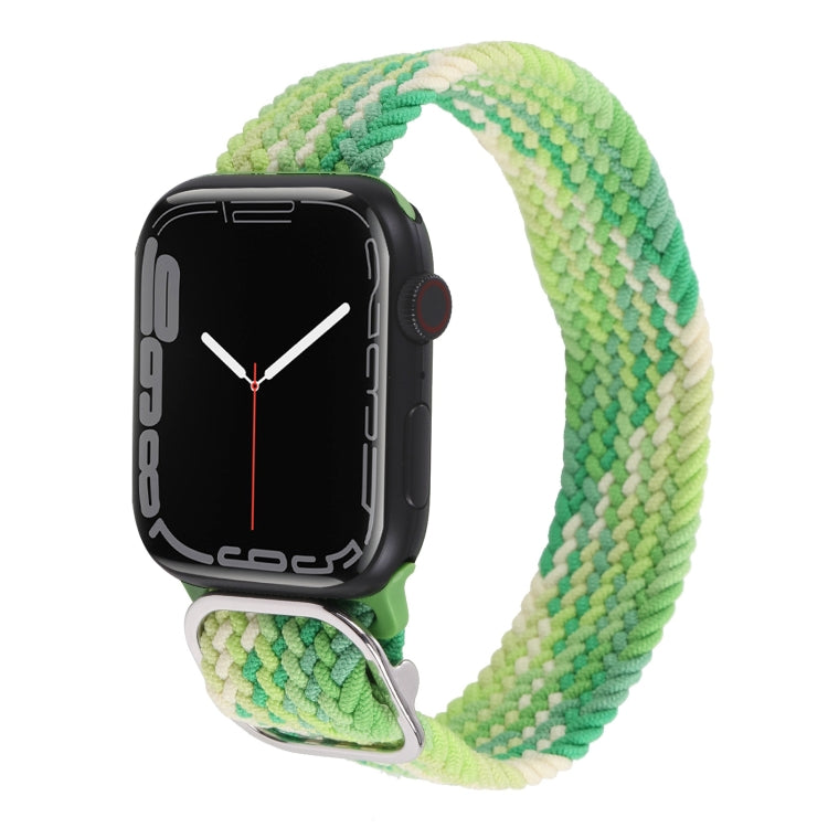 Cinturino in nylon con cinturino a treccia per serie Apple Watch, 7 45mm / 6&SE&5&4 44mm / 3&2&1 42mm