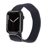 Cinturino in nylon con cinturino a treccia per serie Apple Watch, 7 45mm / 6&SE&5&4 44mm / 3&2&1 42mm