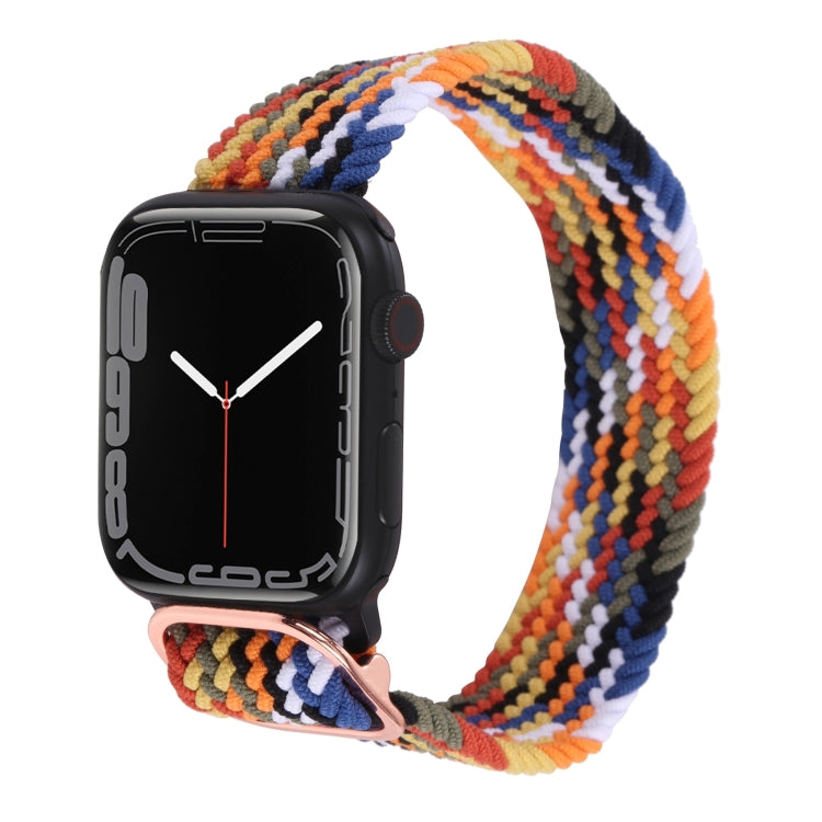Cinturino in nylon con cinturino a treccia per serie Apple Watch, 7 45mm / 6&SE&5&4 44mm / 3&2&1 42mm