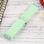 Cinturino in nylon con cinturino a treccia per serie Apple Watch, 7 45mm / 6&SE&5&4 44mm / 3&2&1 42mm