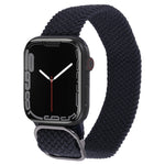 Cinturino in nylon con cinturino a treccia per serie Apple Watch, 7 45mm / 6&SE&5&4 44mm / 3&2&1 42mm