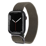 Cinturino in nylon con cinturino a treccia per serie Apple Watch, 7 45mm / 6&SE&5&4 44mm / 3&2&1 42mm