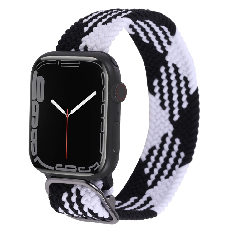 Cinturino in nylon con cinturino a treccia per serie Apple Watch, 7 45mm / 6&SE&5&4 44mm / 3&2&1 42mm