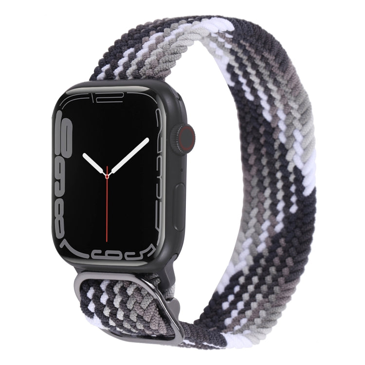 Cinturino in nylon con cinturino a treccia per serie Apple Watch, 7 45mm / 6&SE&5&4 44mm / 3&2&1 42mm