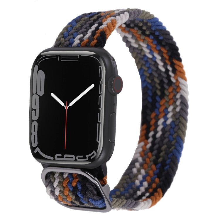 Cinturino in nylon con cinturino a treccia per serie Apple Watch, 7 45mm / 6&SE&5&4 44mm / 3&2&1 42mm