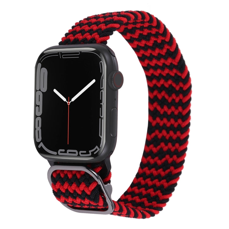 Cinturino in nylon con cinturino a treccia per serie Apple Watch, 7 45mm / 6&SE&5&4 44mm / 3&2&1 42mm