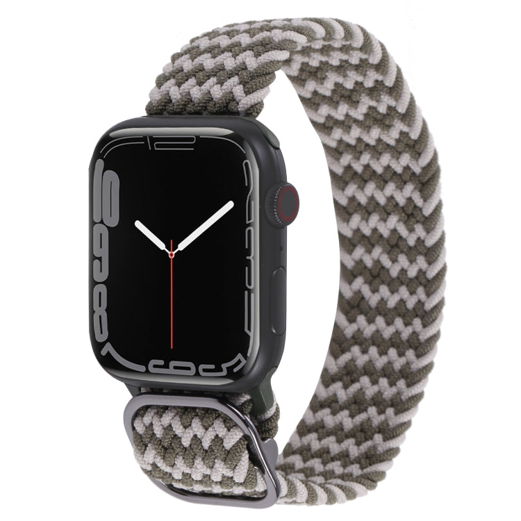Cinturino in nylon con cinturino a treccia per serie Apple Watch, 7 45mm / 6&SE&5&4 44mm / 3&2&1 42mm