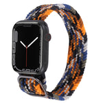 Cinturino in nylon con cinturino a treccia per serie Apple Watch, 7 45mm / 6&SE&5&4 44mm / 3&2&1 42mm