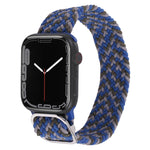 Cinturino in nylon con cinturino a treccia per serie Apple Watch, 7 45mm / 6&SE&5&4 44mm / 3&2&1 42mm