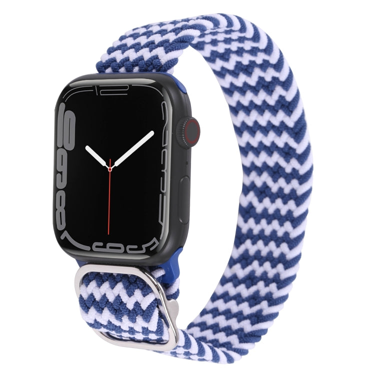 Cinturino in nylon con cinturino a treccia per serie Apple Watch, 7 45mm / 6&SE&5&4 44mm / 3&2&1 42mm