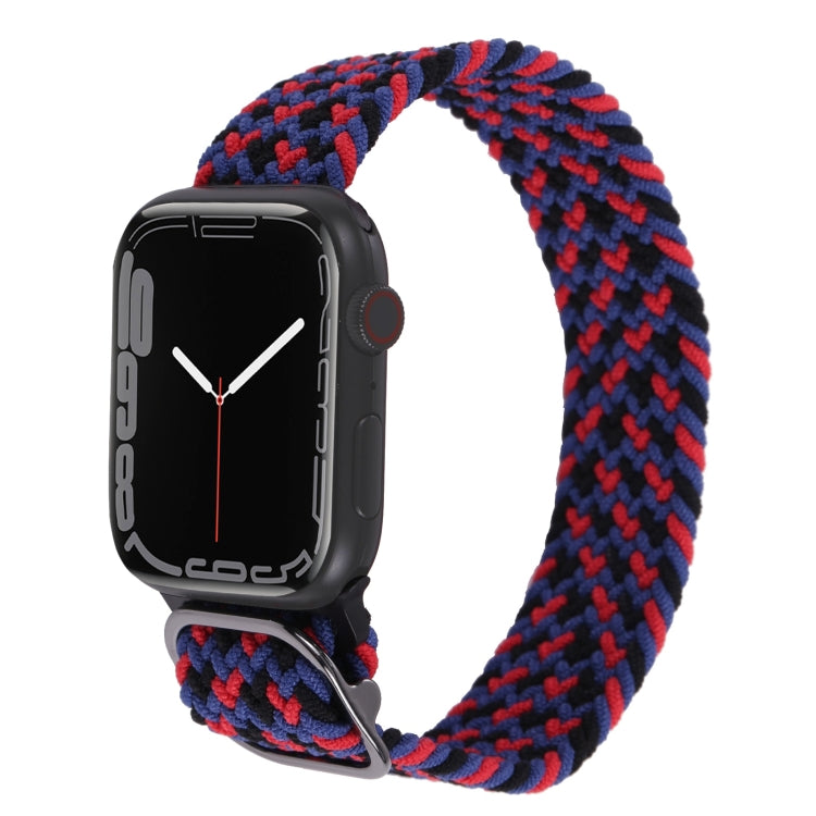 Cinturino in nylon con cinturino a treccia per serie Apple Watch, 7 45mm / 6&SE&5&4 44mm / 3&2&1 42mm
