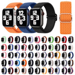 Cinturino in nylon con cinturino a treccia per serie Apple Watch, 7 45mm / 6&SE&5&4 44mm / 3&2&1 42mm