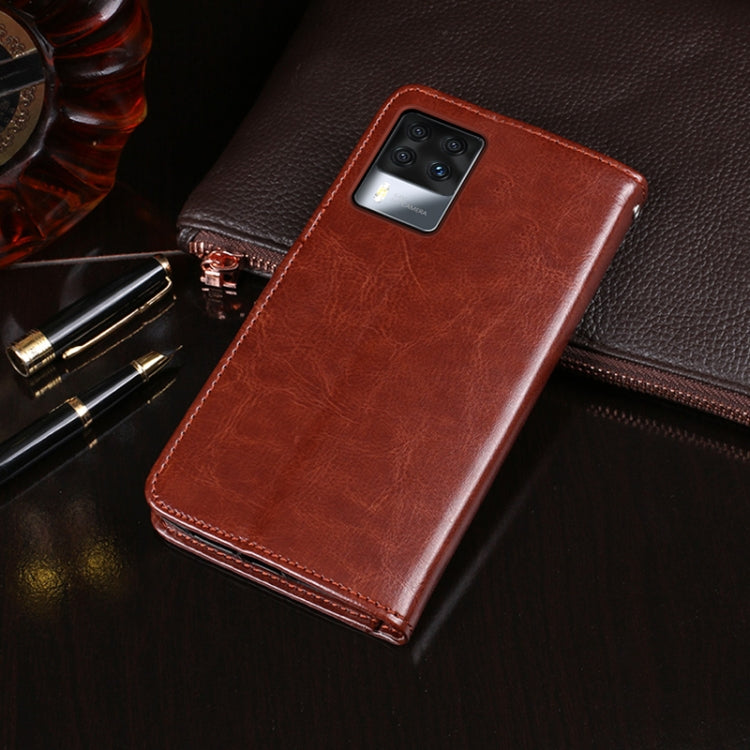 Custodia in pelle idewei Crazy Horse Texture con supporto e slot per carte e portafoglio, For Cubot X50, For Huawei nova 9, For Huawei nova 9 Pro